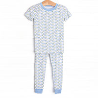 Clear Lake Catch Bamboo Pajama Short Sleeve Set, Blue