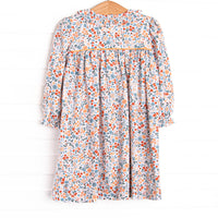 Maple Harvest Smocked Dress, Orange
