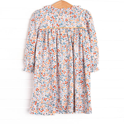 Maple Harvest Smocked Dress, Orange