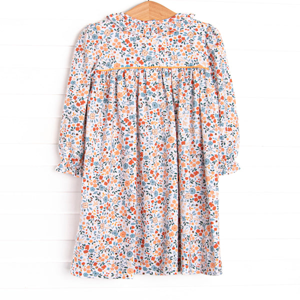 Maple Harvest Smocked Dress, Orange
