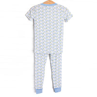 Clear Lake Catch Bamboo Pajama Short Sleeve Set, Blue