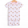 Treasured Teddy Bamboo Pajama Short Set, Pink