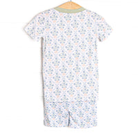 Orange You Glad Garden Bamboo Pajama Short Set, Green