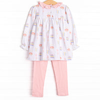 You're Invited Long Sleeve Legging Set, Pink