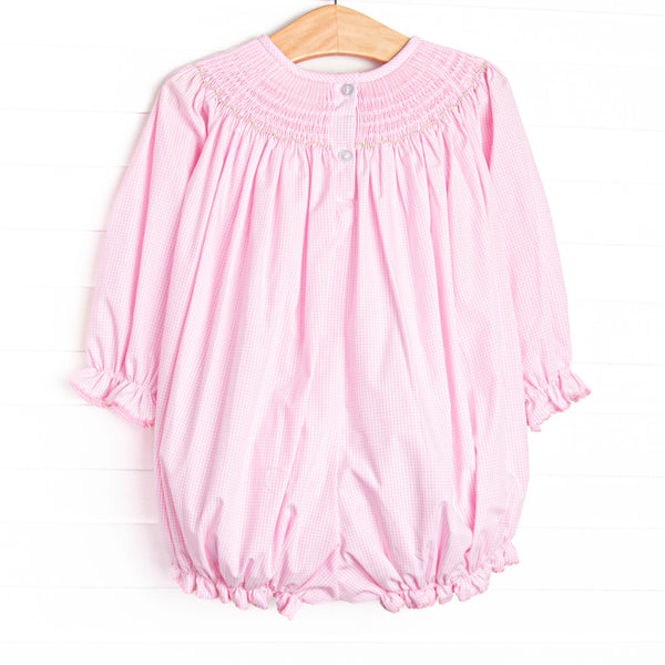 Technicolor Turkeys Smocked Bubble, Pink