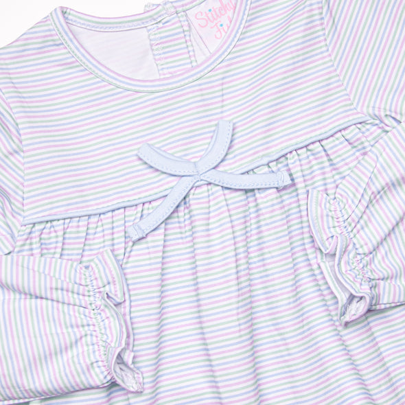 Pastel Pinstripe Dress, Blue