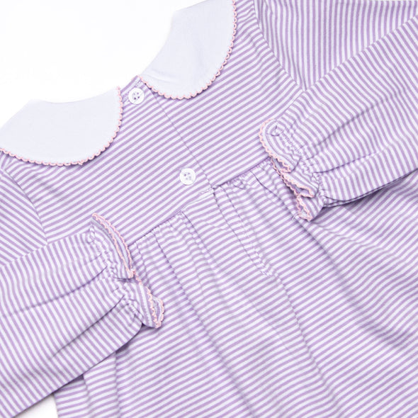 Brookhaven Bows Applique Dress, Purple