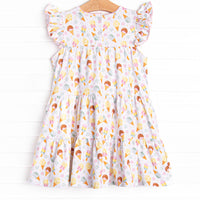 Ice Cream Dreams Tiered Dress, Pink