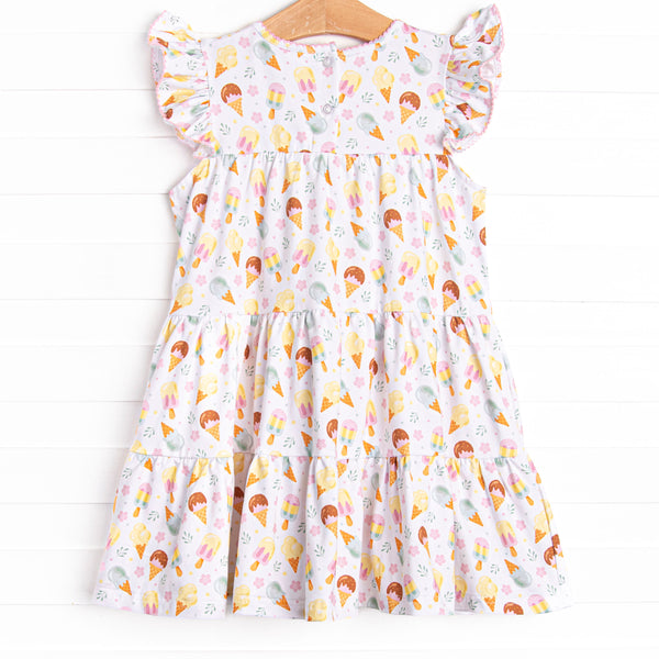 Ice Cream Dreams Tiered Dress, Pink