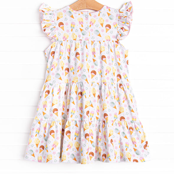 Ice Cream Dreams Tiered Dress, Pink