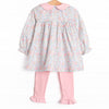 Early Fall Florals Legging Set, Pink