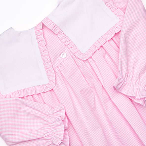 Pumpkin Patch Perfection Embroidered Bubble, Pink