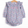 Blossoming Bows Applique Bubble, Purple