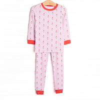 Truly Tulips Bamboo Pajama Set, Pink