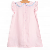 Soft Serve Scoops Applique Dress, Pink