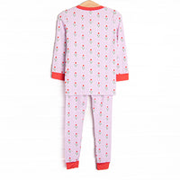 Truly Tulips Bamboo Pajama Set, Pink