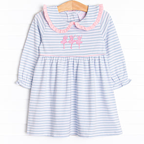 Ruffles and Recitals Applique Dress, Blue