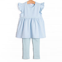 Teagan Pima Legging Set, Mint