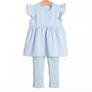 Teagan Pima Legging Set, Mint