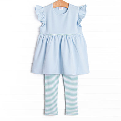 Teagan Pima Legging Set, Mint