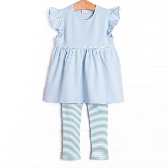 Teagan Pima Legging Set, Mint