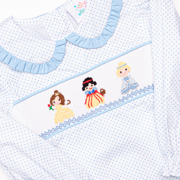 Fairytale Favorites Smocked Legging Set, Blue