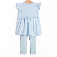 Teagan Pima Legging Set, Mint