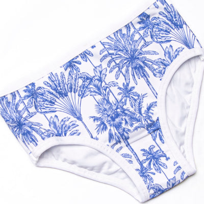 Pool Day Palms Bikini, Blue