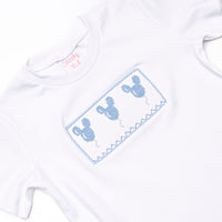 In the Air Adventures Smocked Short Set, Blue
