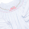 Bouquets and Bows Smocked Bubble, Blue