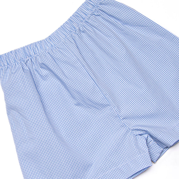 In the Air Adventures Smocked Short Set, Blue