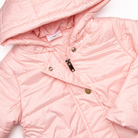 Hooded Puffer Coat, Pink