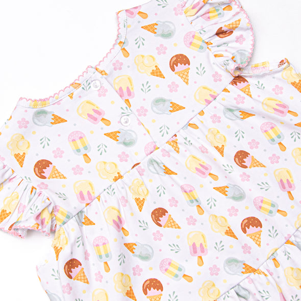 Ice Cream Dreams Tiered Dress, Pink