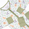 Wild Ones Bamboo Zippy Pajama, Green