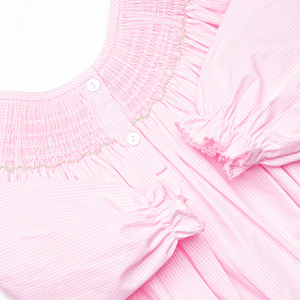 Technicolor Turkeys Smocked Bubble, Pink