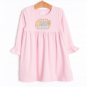 Two By Two Applique Dress, Pink