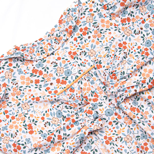 Maple Harvest Smocked Dress, Orange