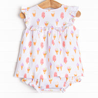 Summer Sweets Diaper Set, White