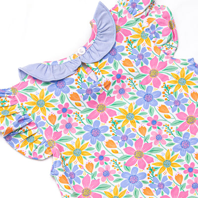 Groovy Garden Ruffle Bubble, Purple