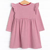 Everly Long Sleeve Dress, Red Stripe