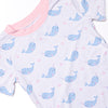 Nellie Narwhal Bamboo Pajama Short Set, Blue