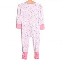Bitty Bow Blooms Bamboo Zippy Pajama, Pink