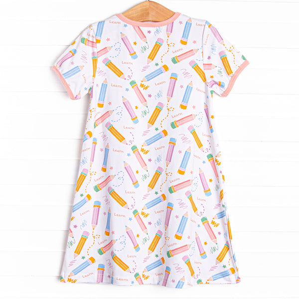 Daydream Doodles Dress, Pink