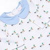 Seasonal Swim Short Romper, Blue