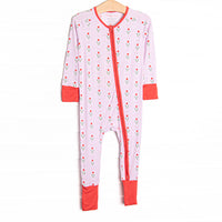 Truly Tulips Bamboo Zippy Pajama, Pink