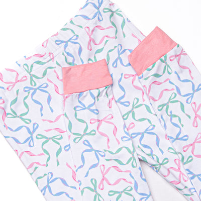 Tied Together Bamboo Pajama Set, Pink