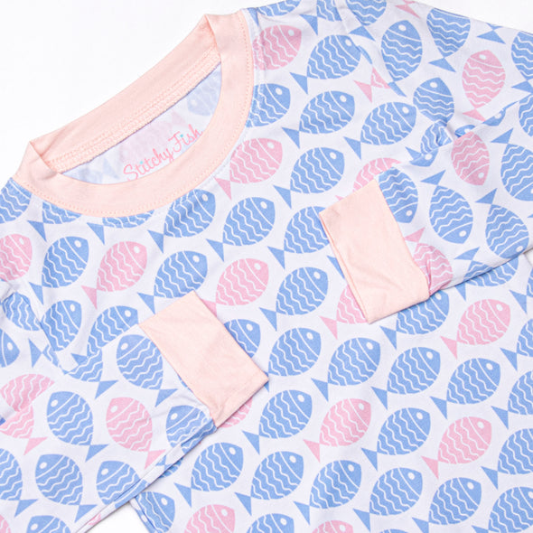 With the Tide Bamboo Pajama Set, Pink