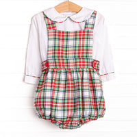 Bleu: Clark Classic Long Sleeve Bubble Set, Red Plaid