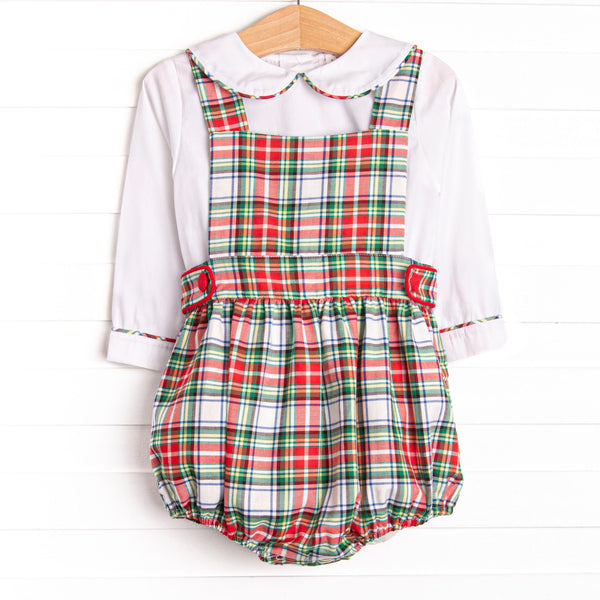 Bleu: Clark Classic Long Sleeve Bubble Set, Red Plaid