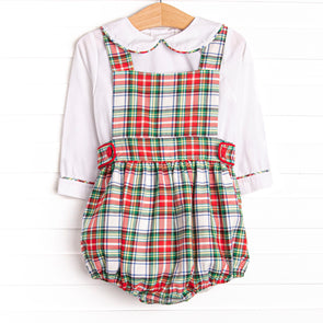 Bleu: Clark Classic Long Sleeve Bubble Set, Red Plaid